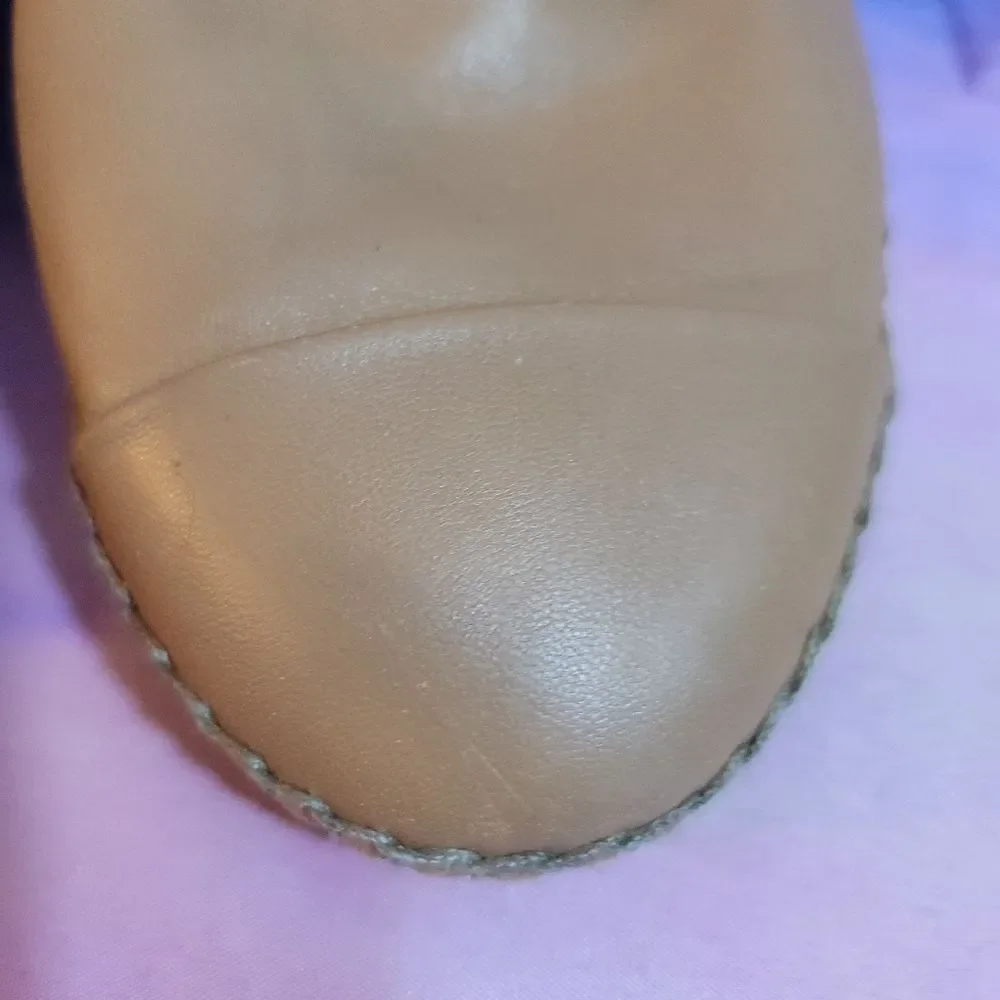 Prada Espadrilles With Bow - Beige Leather Size EU 37.5